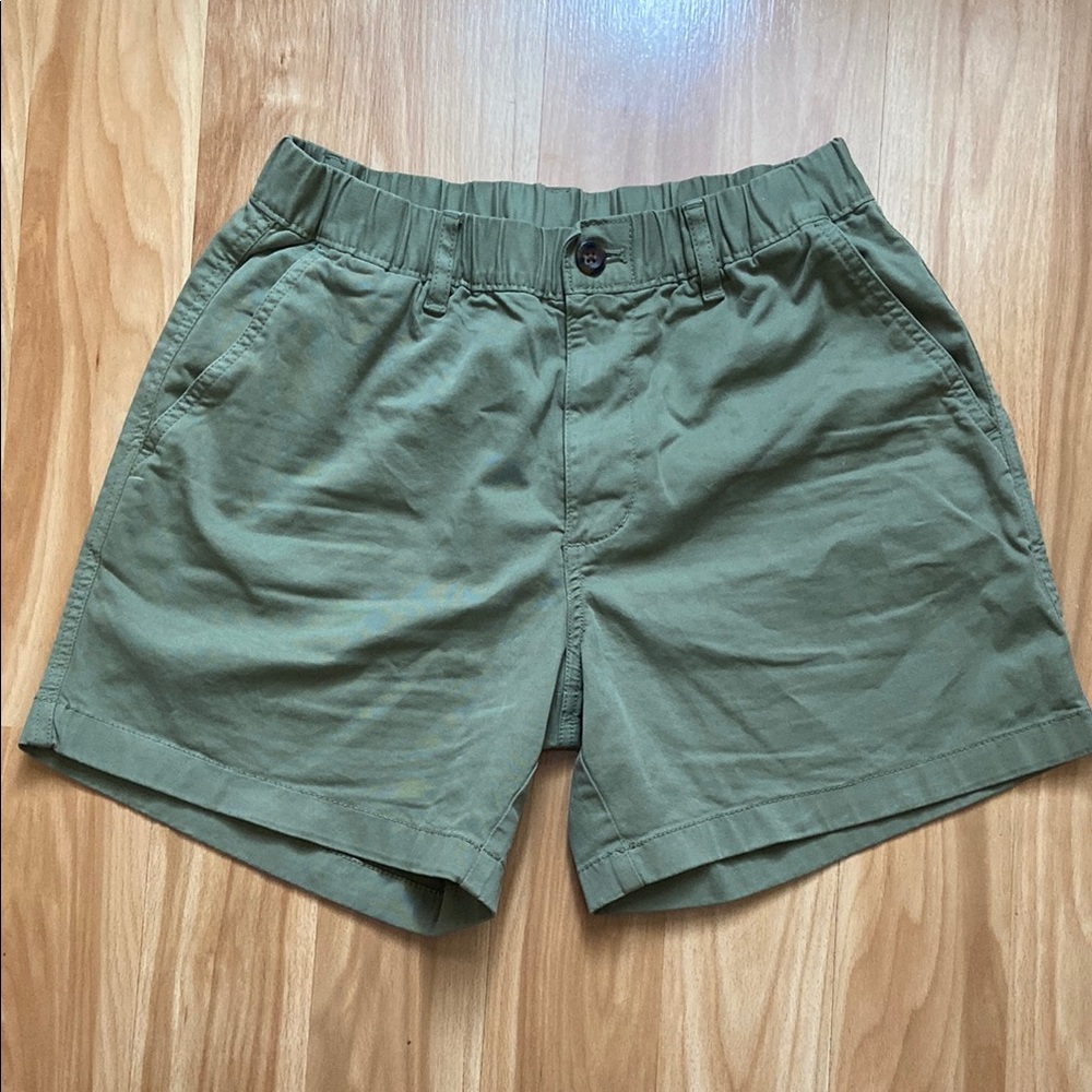 Olive Green Bearbottom Stretch Chino Short 5.5” size M Like New